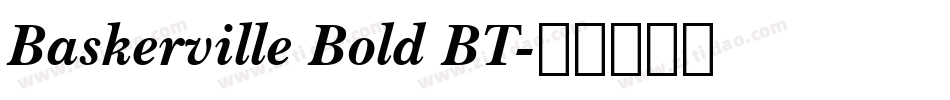 Baskerville Bold BT字体转换